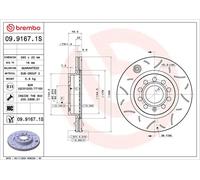 Disque de frein BREMBO 09.9167.1S