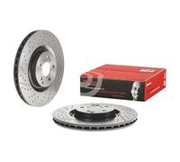 Disque de frein BREMBO 09D33911 arrière, ventilé, rainuré, à haute teneur en carbone, 1 pièce
