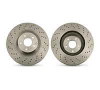 Disque de frein TRW DF4341S avant, perforé, rainuré, à haute teneur en carbone, 1 pièce