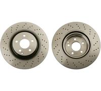 TRW Disque de frein DF6077S - avant perforé et rainuré - 1 pièce