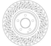 TRW - Disque de frein DF6079S (Vendu à l'unité) - Réf. DF6079S