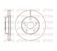 2x Disque de frein Essieu avant ventilé 61043.10 REMSA pour TOYOTA AURIS