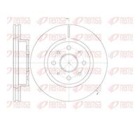 2x Disque de frein Essieu avant ventilé 61103.10 REMSA pour KIA