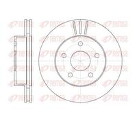 2x Disque de frein REMSA 6626.10 convient pour VW JEEP