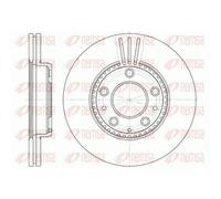 2x Disque de frein REMSA 6673.10 convient pour VW MAZDA ROVER