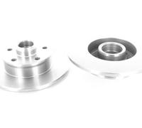 2x Disque de frein solide Arrière pour VW Golf,Passat 1.8-2.8 5 LOCH Felge