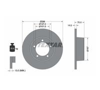 TEXTAR 92040600 Disque de frein