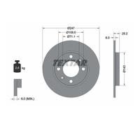TEXTAR 92055003 Disque de frein