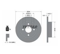 2x Disque de frein TEXTAR 92063300 convient pour NISSAN