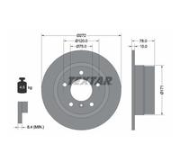 2x Disque de frein TEXTAR 92072303 convient pour BMW