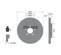2x Disque de frein TEXTAR 92103400 convient pour MG ROVER