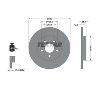 TEXTAR 92109703 Disque de frein
