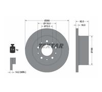 TEXTAR 92116103 Disque de frein