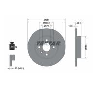 2x Disque de frein TEXTAR 92124703 convient pour OPEL VAUXHALL