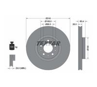 2x Disque de frein TEXTAR 92126603 convient pour VOLVO