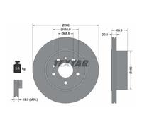 2x Disque de frein TEXTAR 92144900 convient pour VAUXHALL OPEL