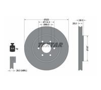 TEXTAR 92164405 Disque de frein