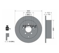 2x Disque de frein TEXTAR 92166103 convient pour HYUNDAI