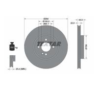 2x Disque de frein TEXTAR 92183505 convient pour MINI BMW