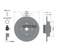 2x Disque de frein TEXTAR 92194103 convient pour CITROËN DS PEUGEOT