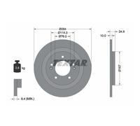 2x Disque de frein TEXTAR 92239103 convient pour HYUNDAI