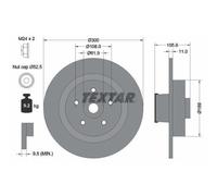 2x Disque de frein TEXTAR 92252903 convient pour RENAULT