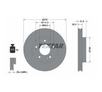 2x Disque de frein TEXTAR 92270803 convient pour MITSUBISHI