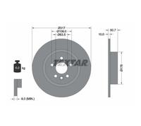2x Disque de frein plein 92300403 TEXTAR pour LAND ROVER RANGE ROVER EVOQUE