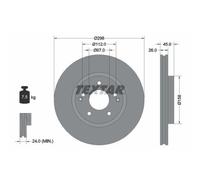 TEXTAR 92322903 Disque de frein pour KG MOBILITY,SSANGYONG