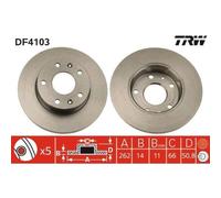 2x Disque de frein TRW DF4103 convient pour LAND ROVER