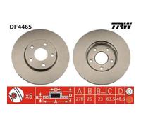 2x Disque de frein TRW DF4465 convient pour VOLVO FORD (CHANGAN)