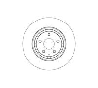2x Disque de frein TRW DF4611S convient pour MAZDA