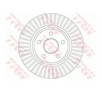2x Disque de frein TRW DF6251 convient pour JEEP