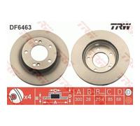 Disque de frein TRW DF6463 avant, ventilé, 1 pièce
