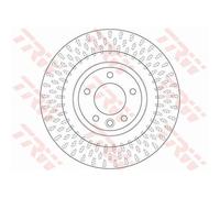 2x Disque de frein TRW DF6528S convient pour LAND ROVER