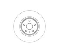 2x Disque de frein TRW DF6585S convient pour VAUXHALL OPEL