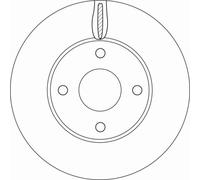 2x Disque de frein TRW DF6593 convient pour FORD