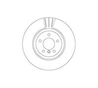 2x Disque de frein TRW DF6624S convient pour BMW