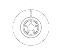 2x Disque de frein TRW DF6651S convient pour JAGUAR