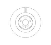 TRW DF6750S Disque de frein pour AUDI,VW