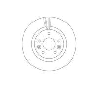 2x Disque de frein TRW DF6786 convient pour NISSAN RENAULT