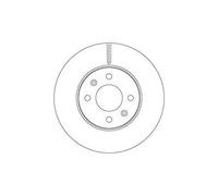 2x Disque de frein TRW DF6794 convient pour HYUNDAI KIA
