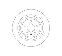 2x Disque de frein TRW DF6809 convient pour FORD