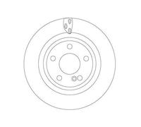 2x Disque de frein TRW DF6887 convient pour INFINITI MERCEDES-BENZ