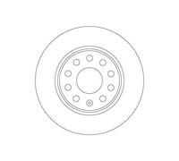 TRW Disque de frein DF6952 – arrière plein – 1 pièce
