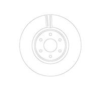 2x Disque de frein TRW DF6968S convient pour MERCEDES-BENZ