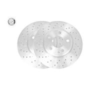 2x Disque de frein VAICO V30-80097 convient pour MERCEDES-BENZ