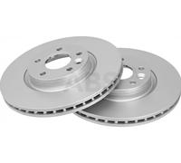 2x Disque de frein ventilation interne avec ailettes en forme de goutte d'eau