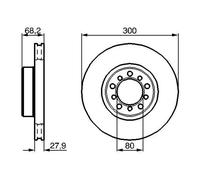 2x Disque de frein ventilé 0 986 478 197 BOSCH pour MERCEDES-BENZ CLASSE S