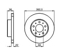 Bosch Disque de frein 0 986 478 283 ventilé - 2x pour VOLVO 740 Kombi 740 760